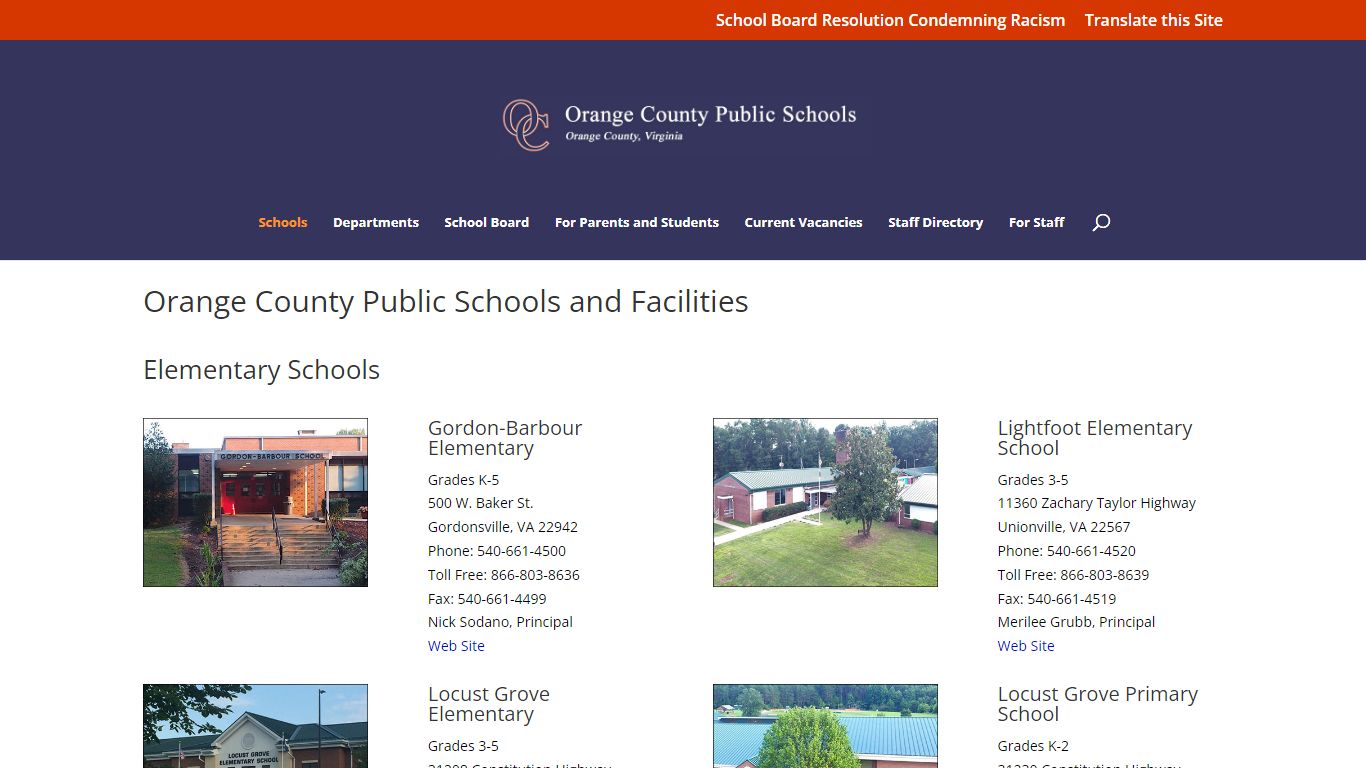 Schools | Orange County Public Schools - ocss-va.org
